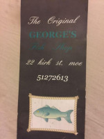 Georges Fish Shop menu
