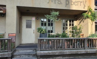 Mrs. Peaberry outside