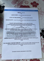 Montville Cafe Grill menu