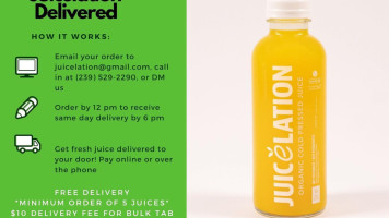 Juicelation Speisekarte