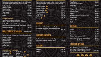 Gosnells Hotel menu