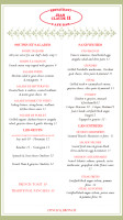 Kawana Waters menu